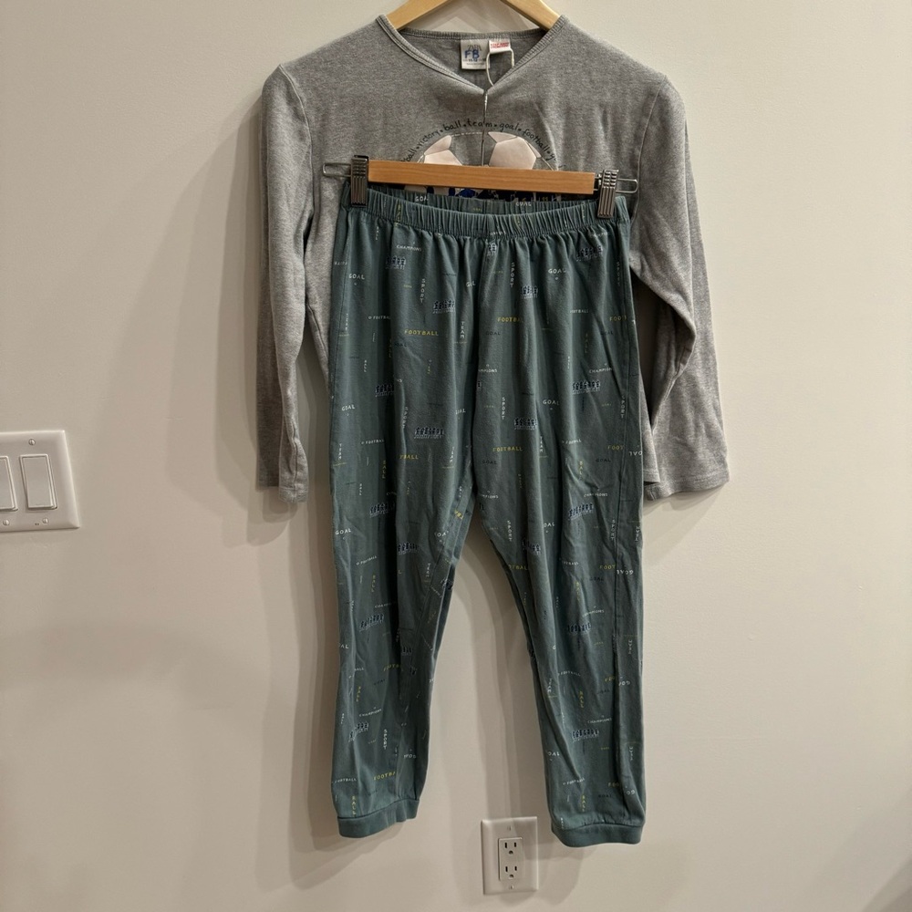 ZARA - Gray and Green Pajama Set